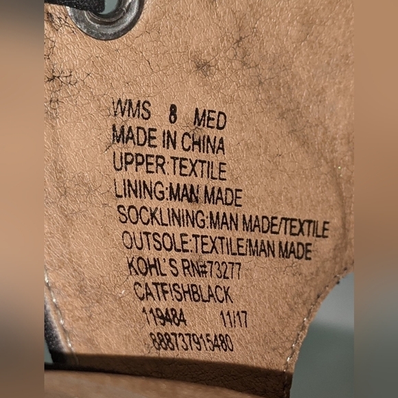 SO Womens Catfish Block Heeled Ankle Strap Sandals Studded Sz 8 Black Whimsigoth - Picture 10 of 10